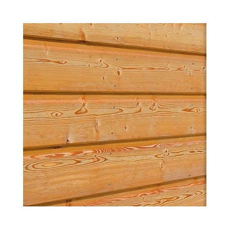 Bardage / Clin 21x125 Mélèze ( Ép. 21mm / Largeur utile 125mm) Profil Élégie Naturel 4m