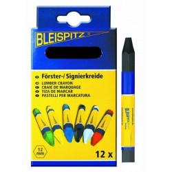 ▲ Boite de 12 craies forestières de marquage de couleur NOIR de marque Bleispitz