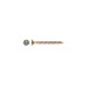 100 Vis à Bois 6x120 TORX T30 Tête Fraisée Bichromatée Filetage Partiel