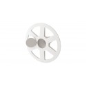 Rosace Plastique Rondelle Ø60 - Ø65 mm avec capuchon pour Isolant