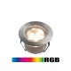 Set de 10 spots LED Couleur RGB ou Blanc Chaud + Transformateur 30W + Télécommande incluse (Couleur RGB uniquement)