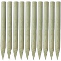☺Lot de Piquets de Clôture Bois Bordures de Jardin à Planter en Pin Classe 4