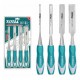 Coffret 4 Ciseaux à bois TOTAL 4 Largeurs : 6 / 12 / 19 / 25 mm